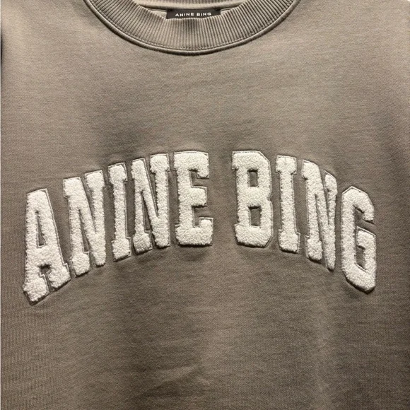 Anine Bing Olive Sweatshirt - Picture 2 of 5